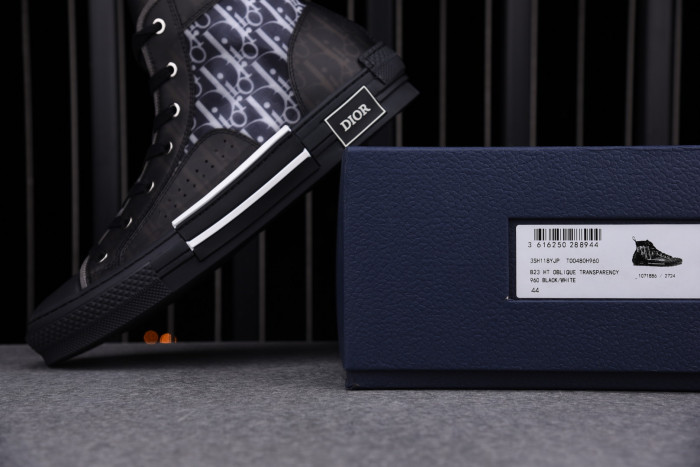 DR B23 OBLIQUE HIGH TOP SNEAKER BLACK