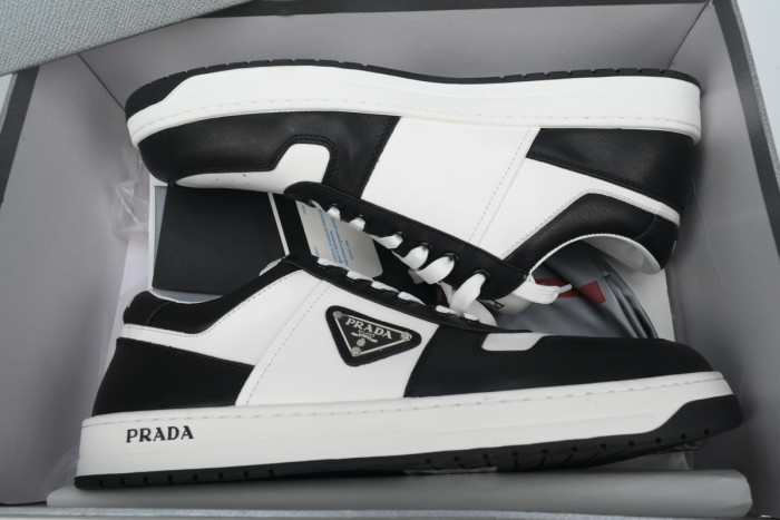 Prada Downtown Low Sneakers Black and White