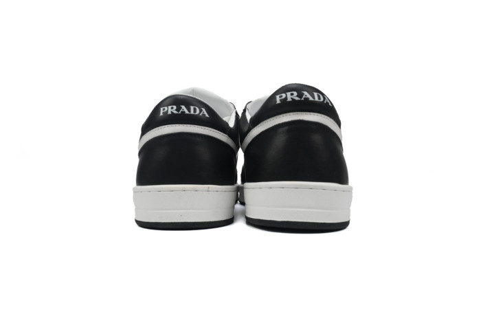 Prada Downtown Low Sneakers Black and White