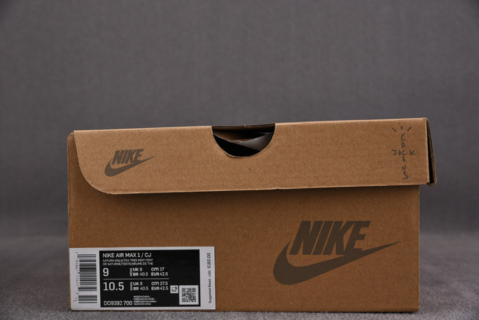 travis scott nike air max 1 wheat do9392-700